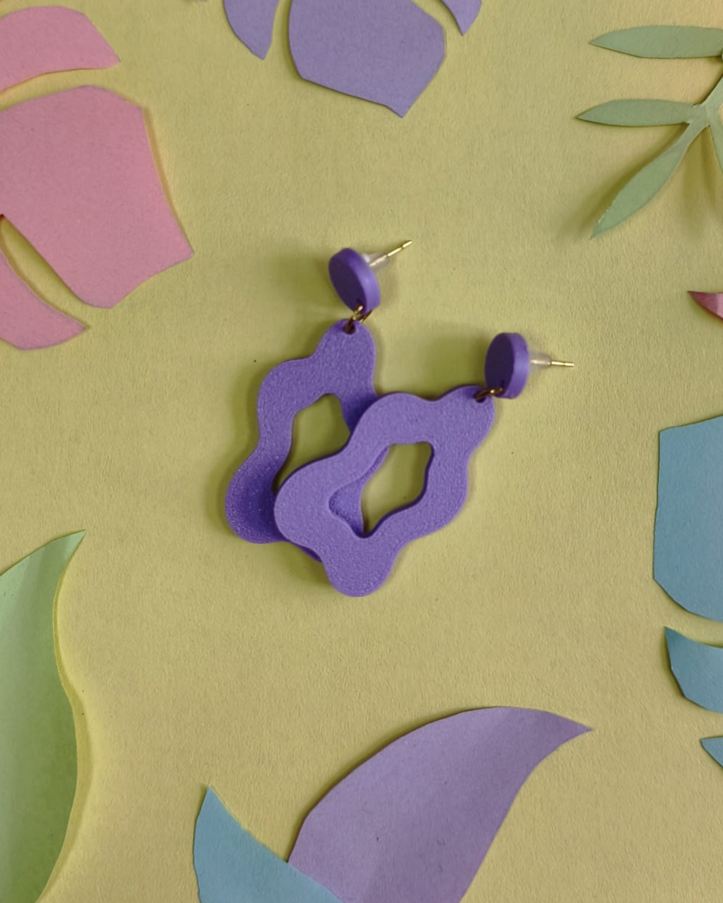 Boucles d'oreilles organiques