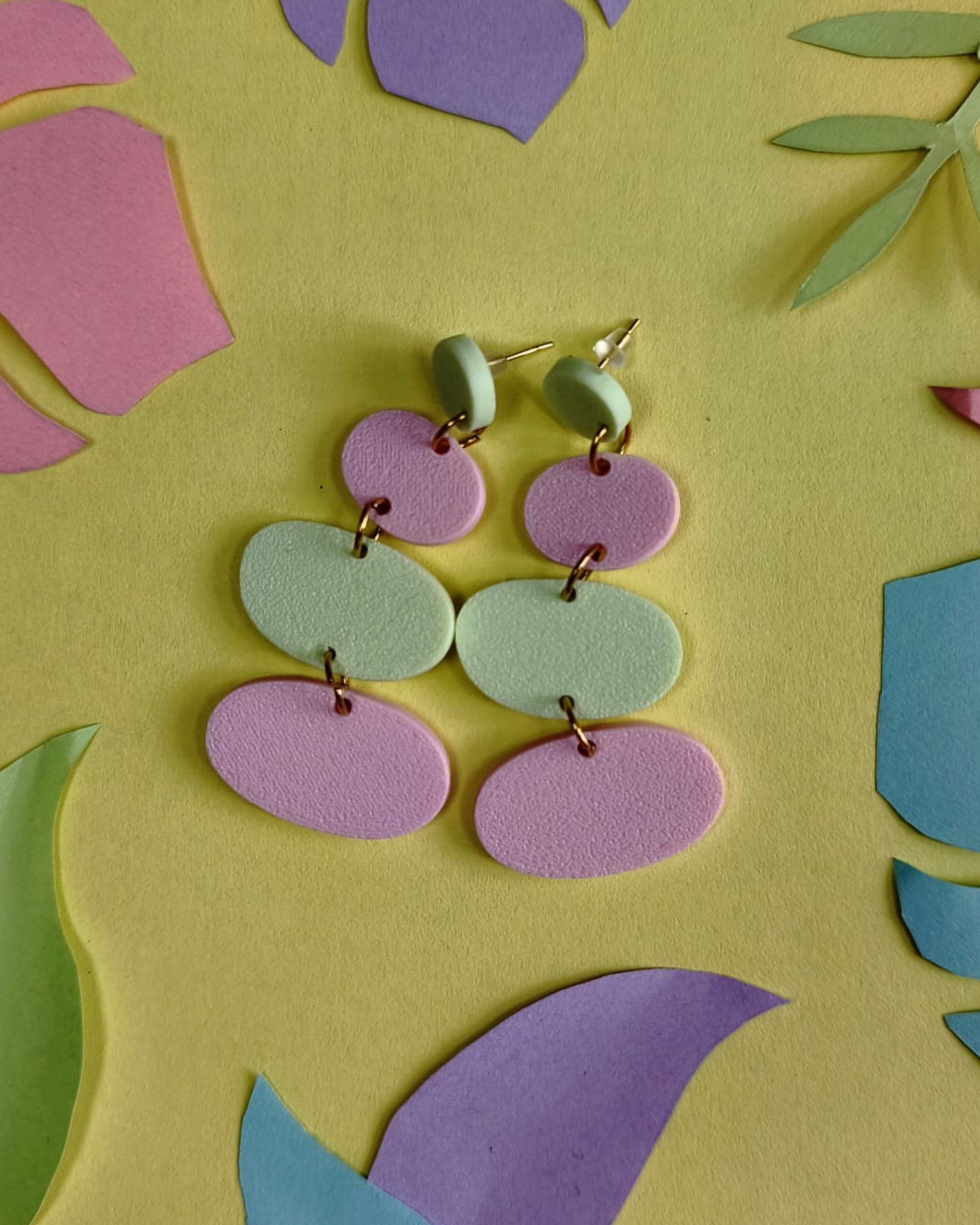 Boucles d'oreilles galets