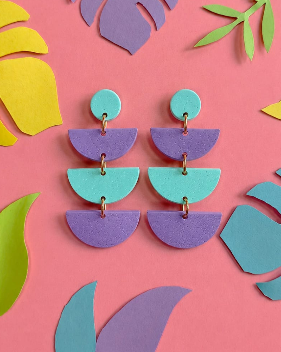 Boucles d'oreilles demi-cercles