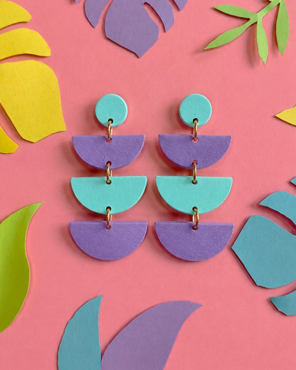 Boucles d'oreilles demi-cercles