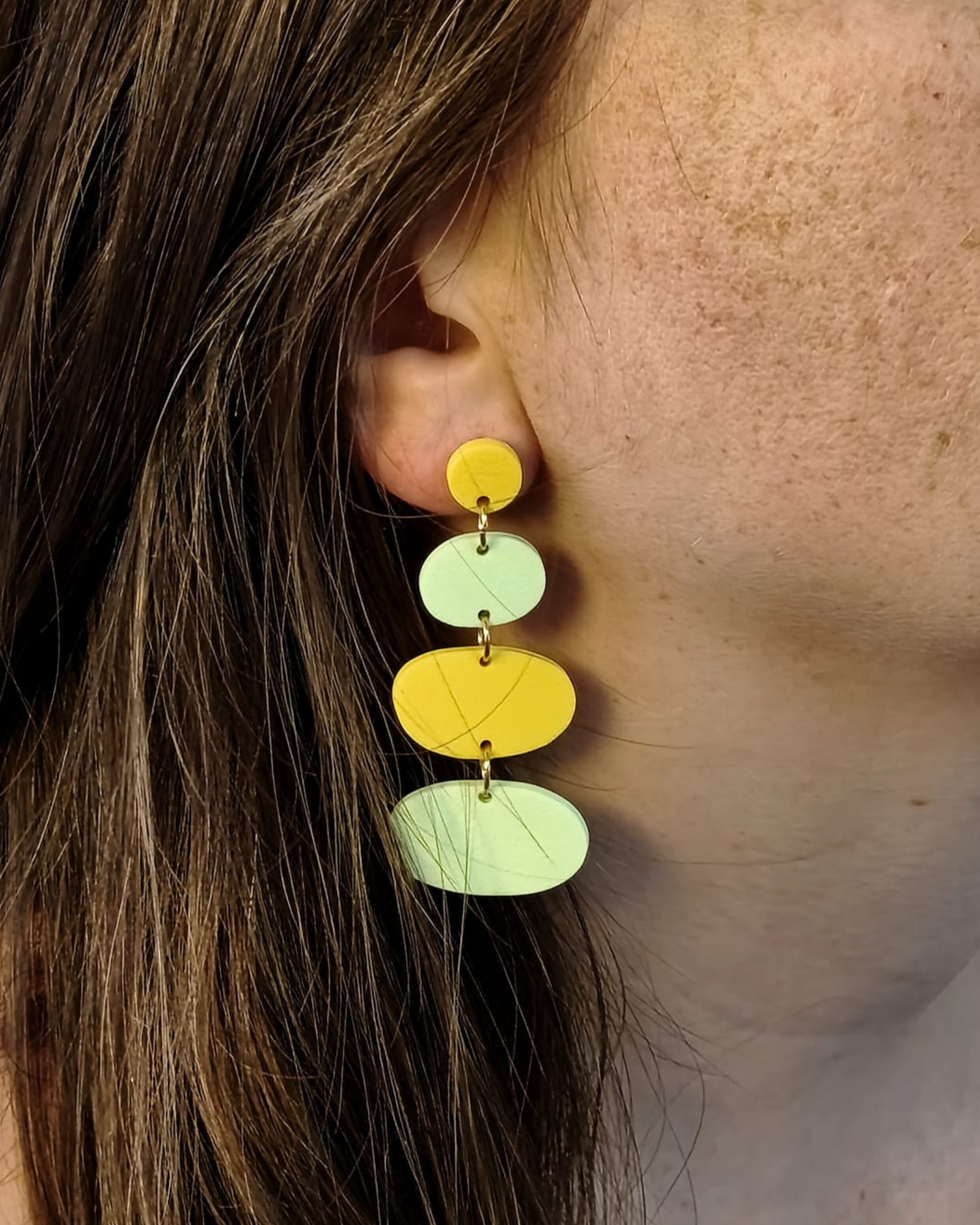Boucles d'oreilles galets