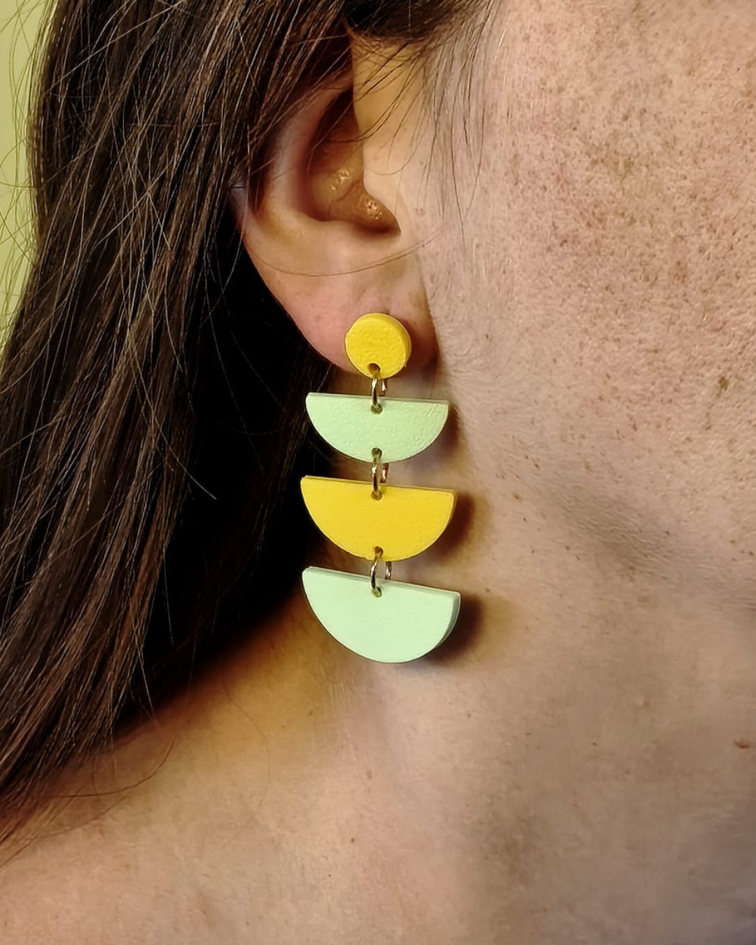 Boucles d'oreilles demi-cercles