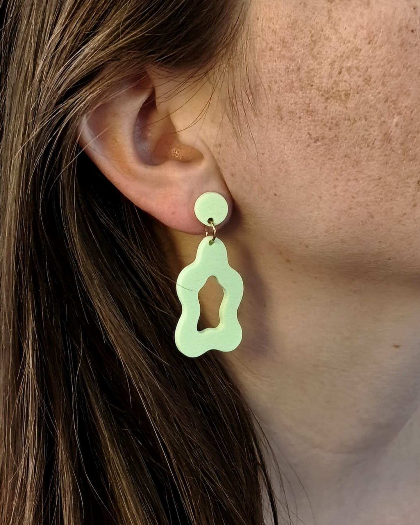 Boucles d'oreilles organiques