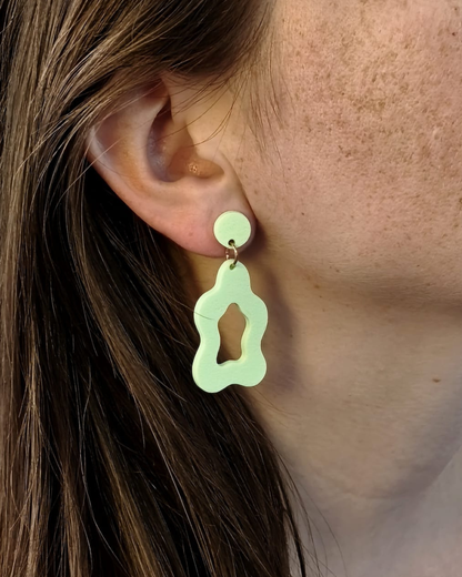 Boucles d'oreilles organiques