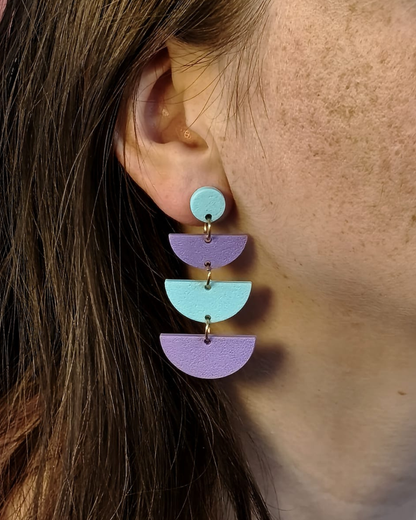 Boucles d'oreilles demi-cercles