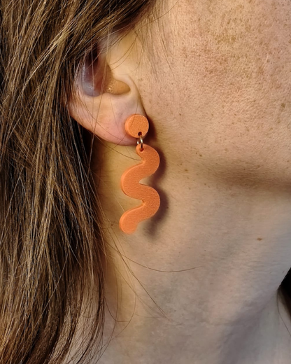 Boucles d'oreilles vagues