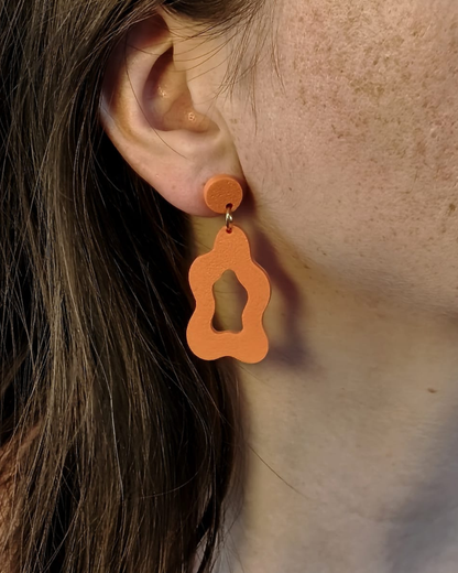 Boucles d'oreilles organiques