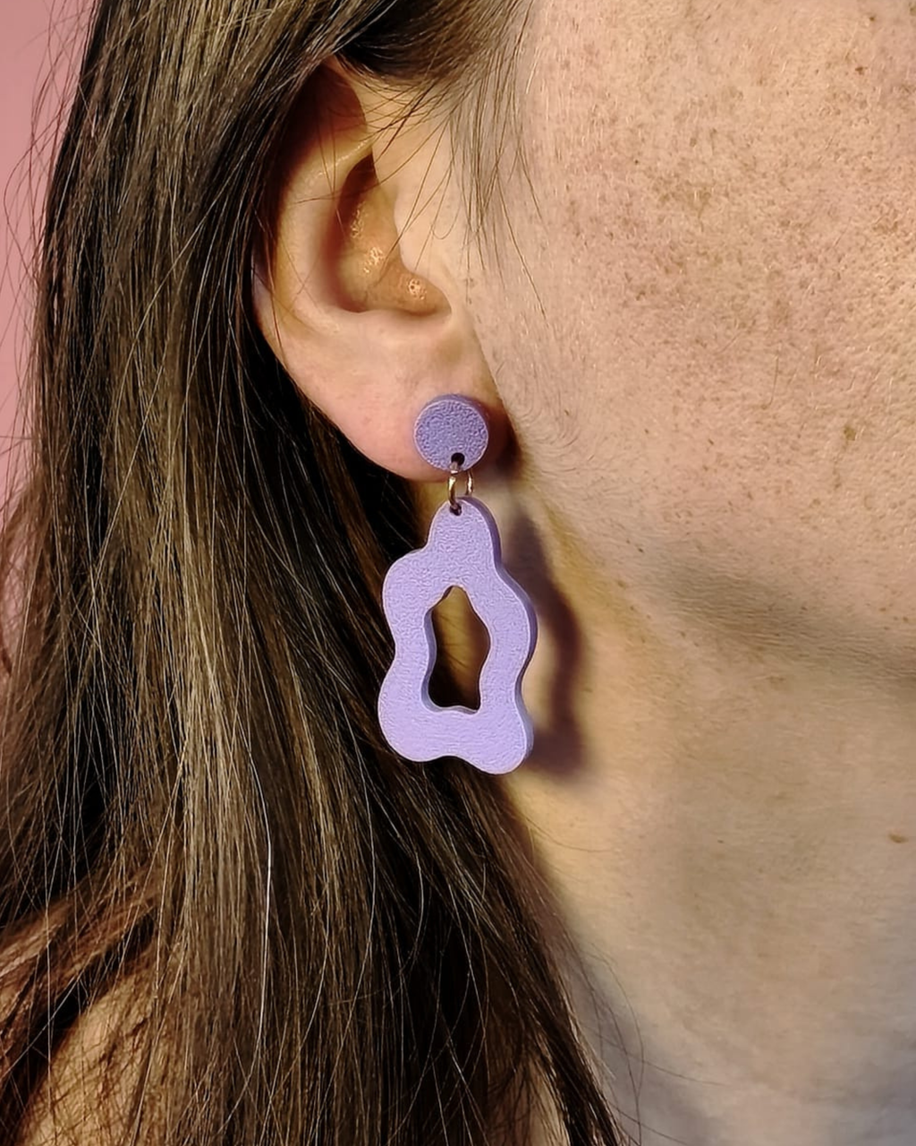 Boucles d'oreilles organiques