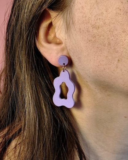 Boucles d'oreilles organiques