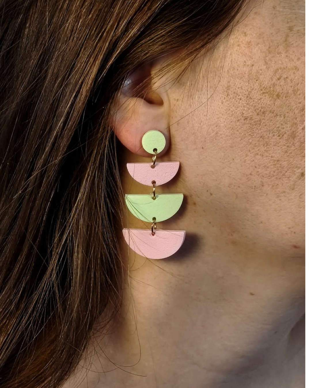 Boucles d'oreilles demi-cercles