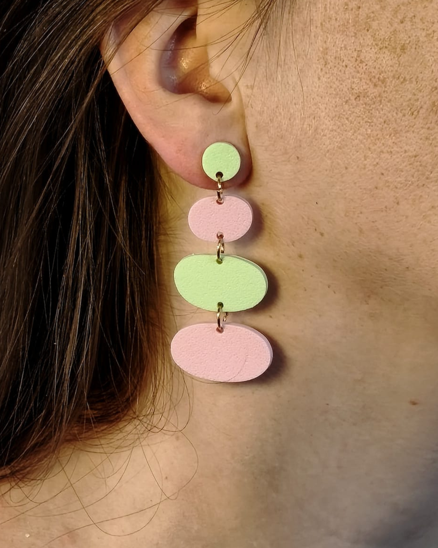 Boucles d'oreilles galets