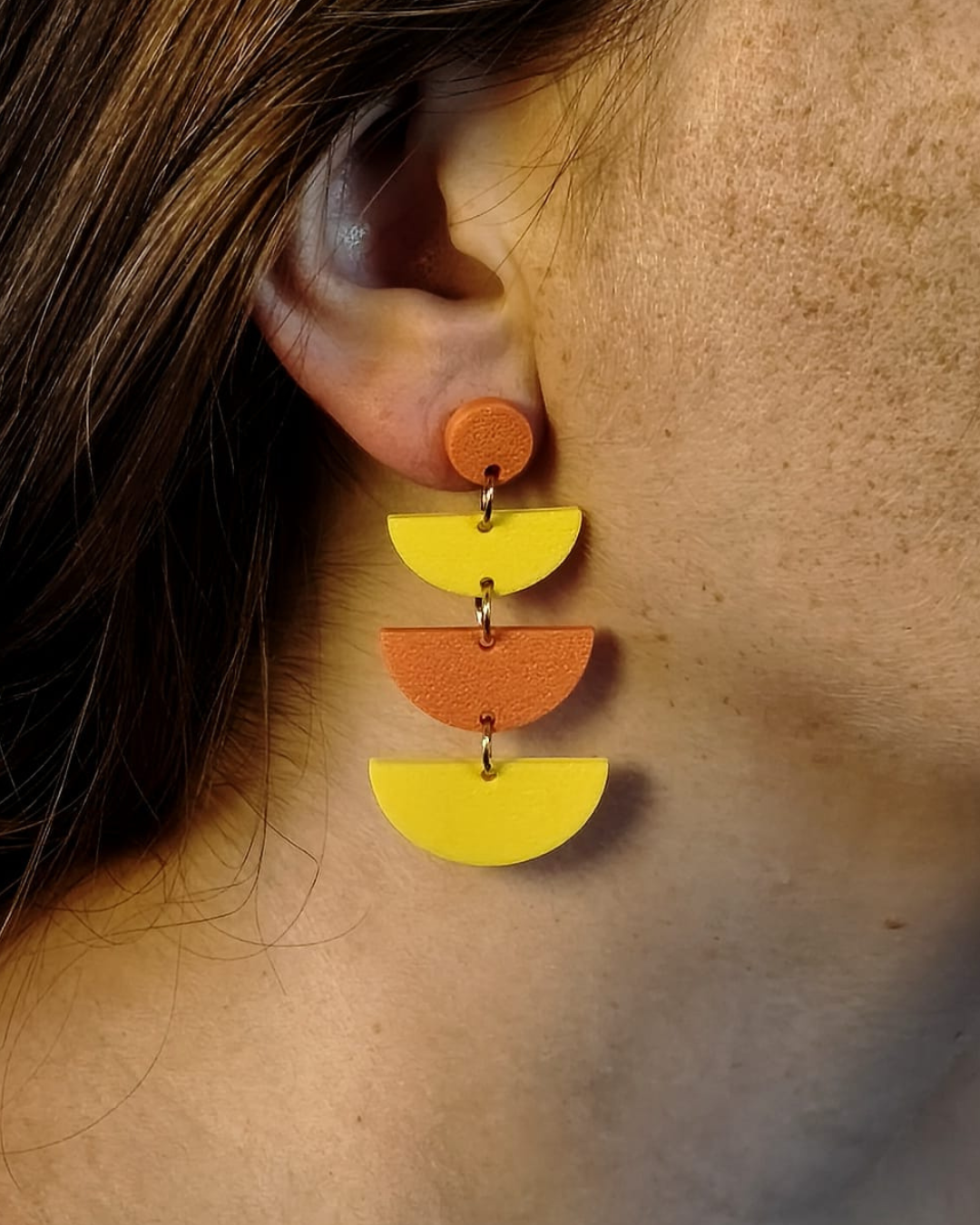 Boucles d'oreilles demi-cercles