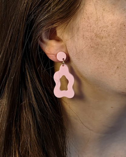 Boucles d'oreilles organiques