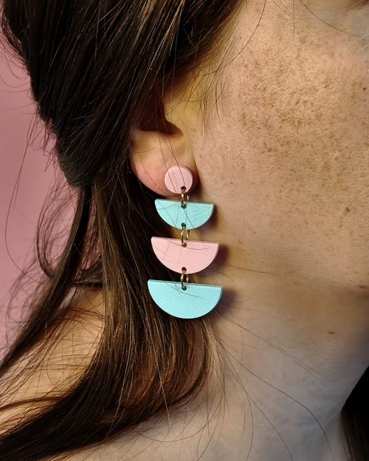 Boucles d'oreilles demi-cercles