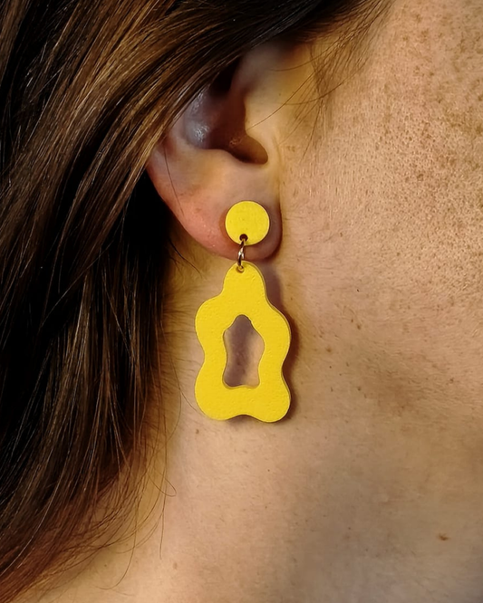 Boucles d'oreilles organiques