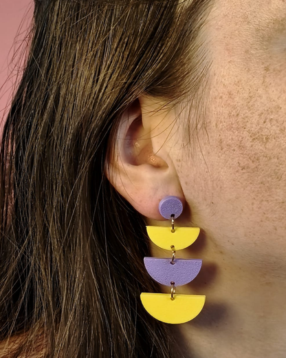 Boucles d'oreilles demi-cercles