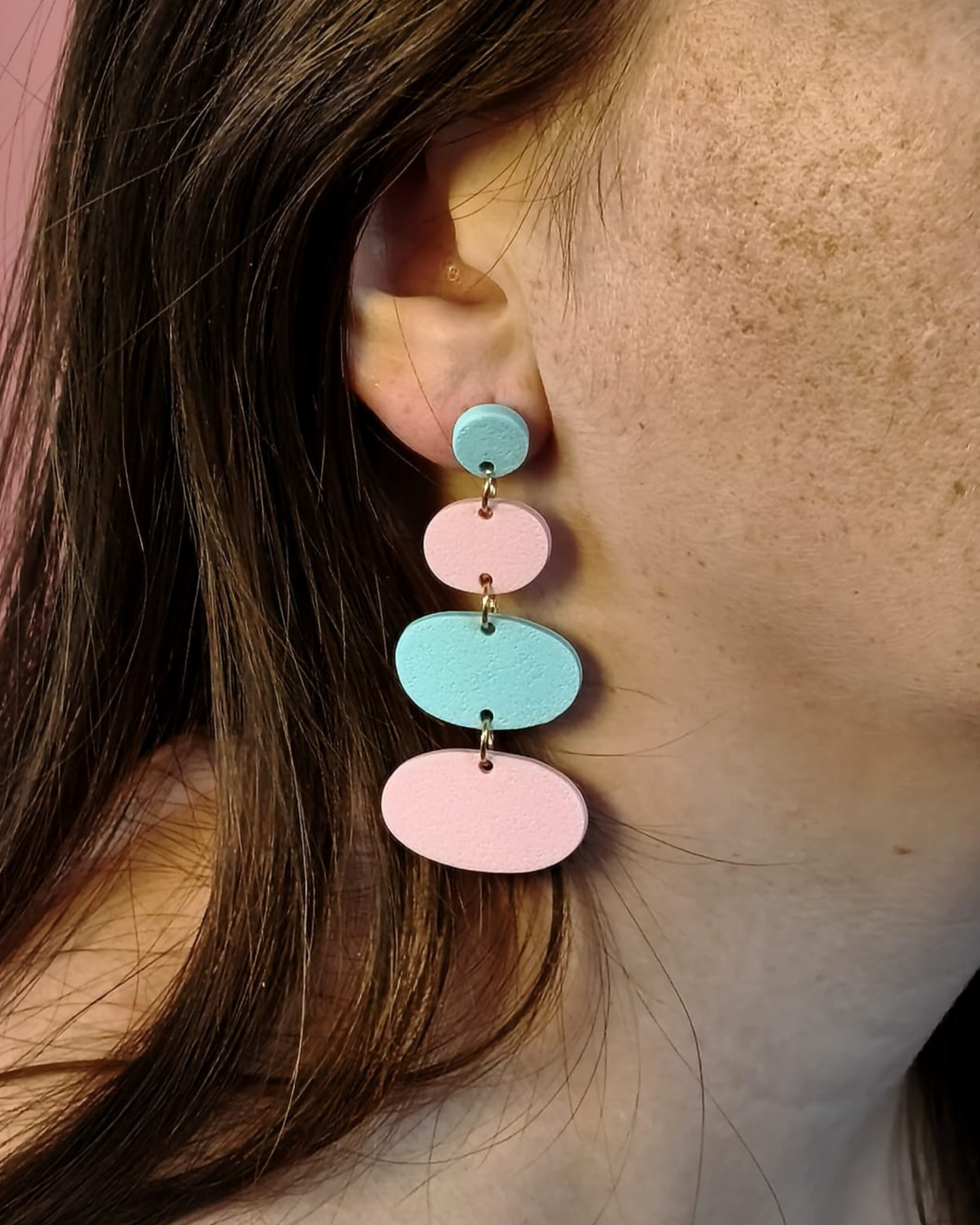 Boucles d'oreilles galets