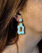 Boucles d'oreilles organiques
