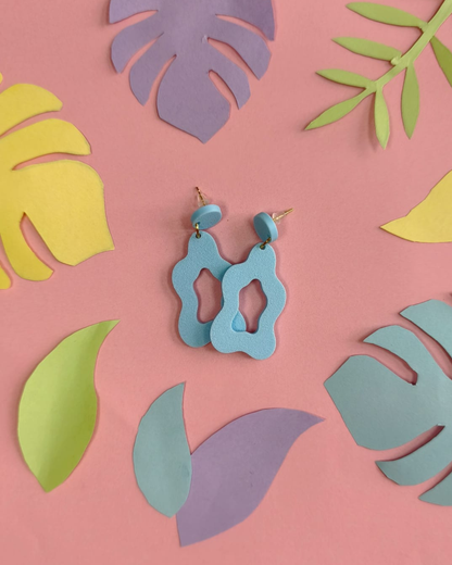 Boucles d'oreilles organiques