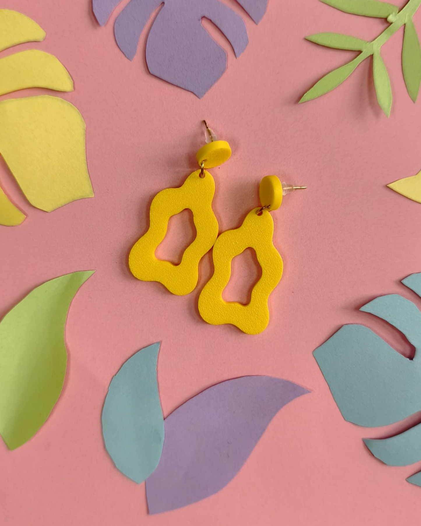 Boucles d'oreilles organiques