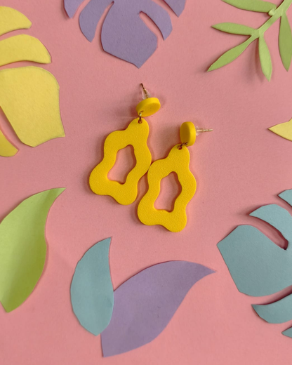 Boucles d'oreilles organiques