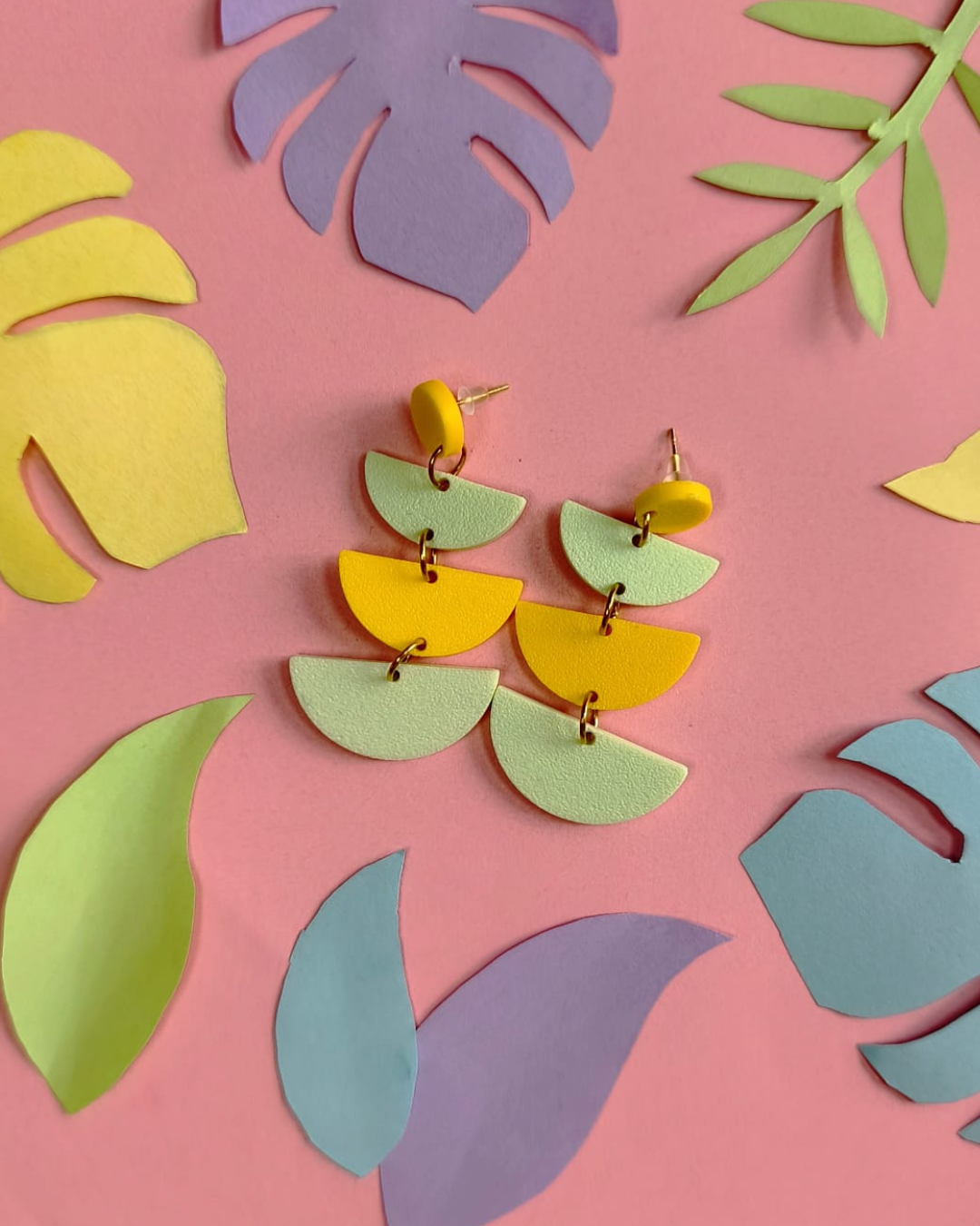 Boucles d'oreilles demi-cercles