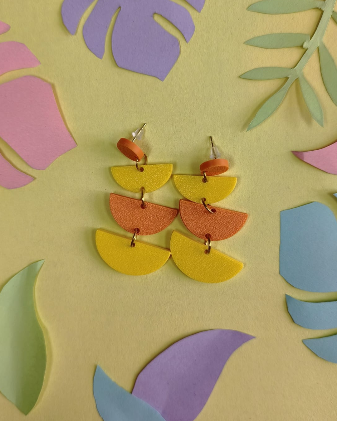 Boucles d'oreilles demi-cercles