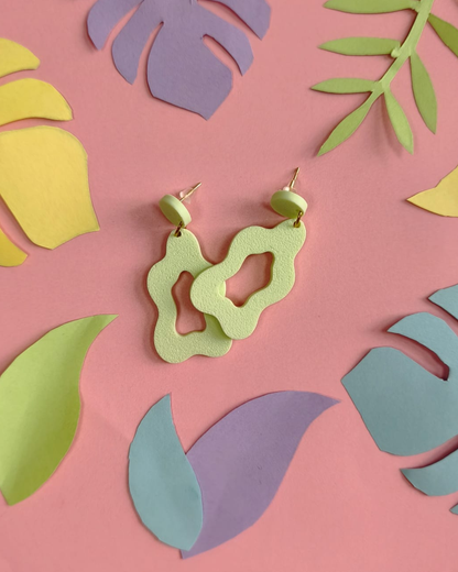 Boucles d'oreilles organiques