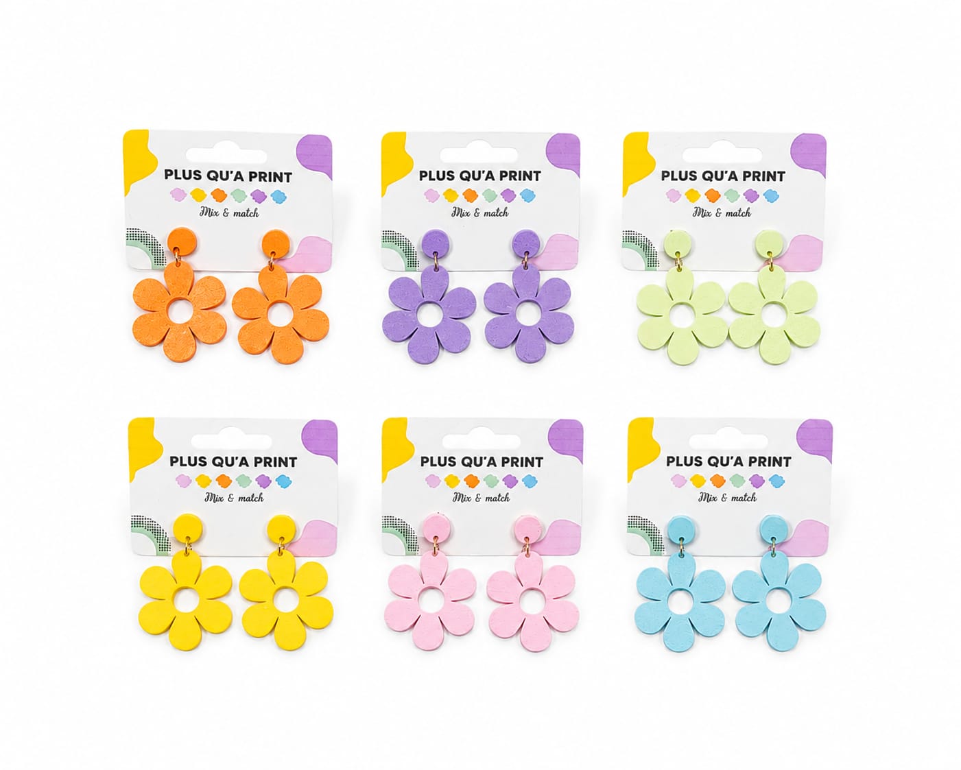 Boucles d'oreilles fleurs