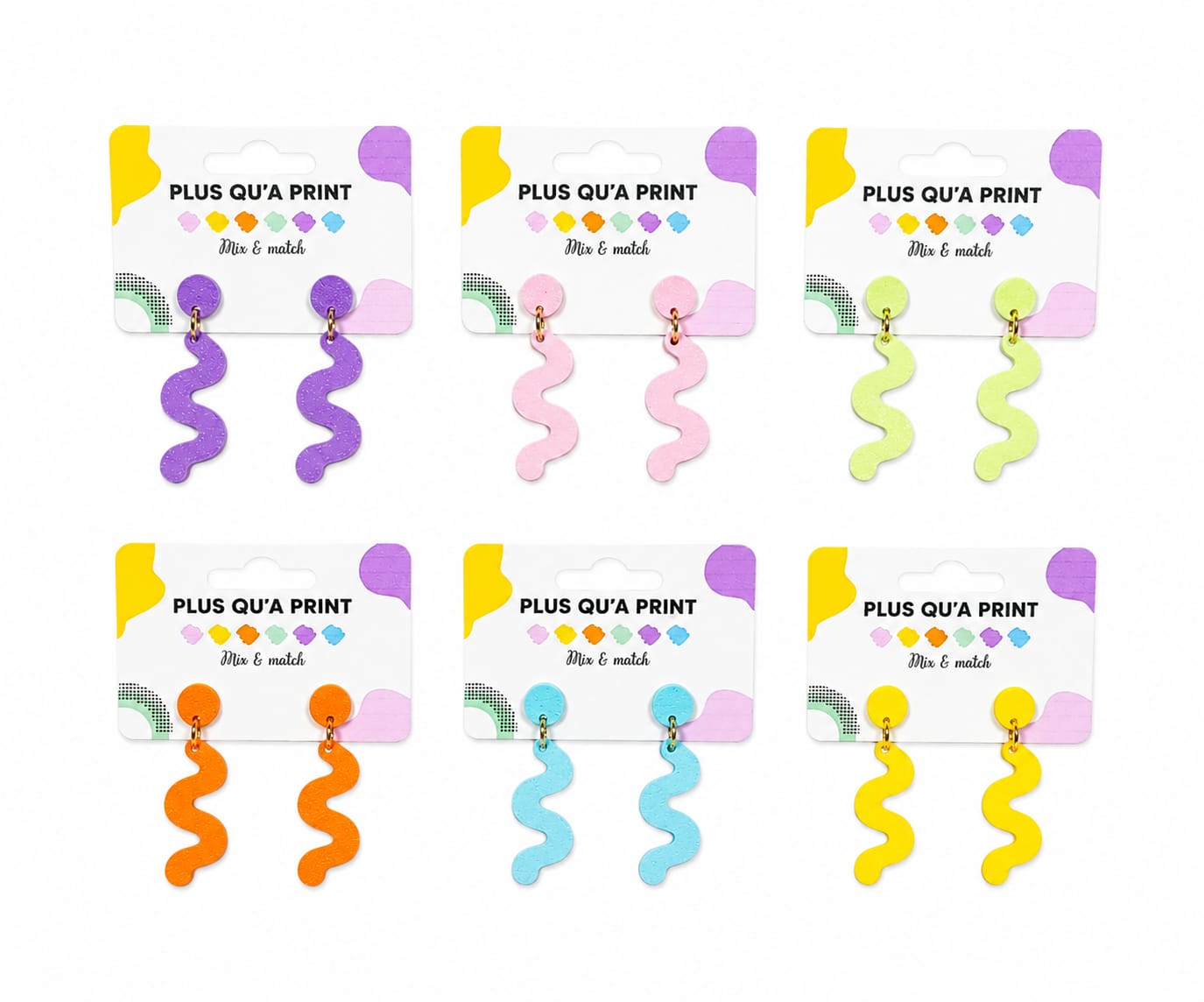 Boucles d'oreilles vagues