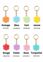 Porte clé fleur
