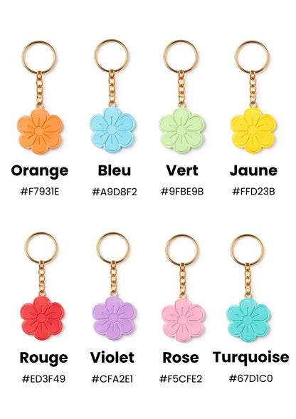 Porte clé fleur